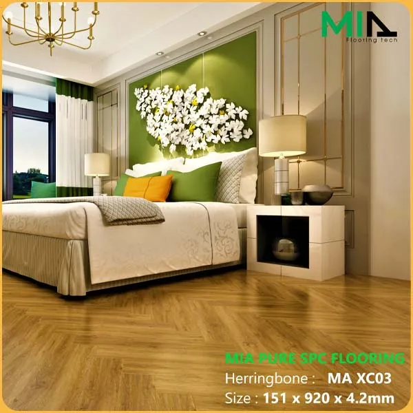 Sàn Nhựa Giả Gỗ Hèm Khóa Xương Cá MIA MA XC03