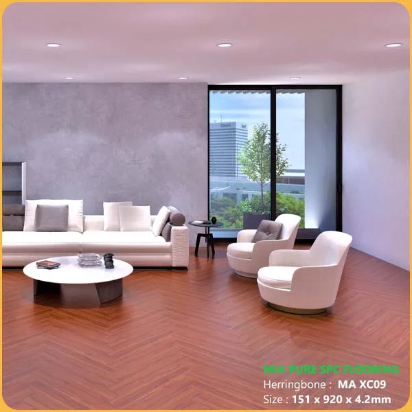 Sàn Nhựa Giả Gỗ Hèm Khóa Xương Cá MIA MA XC09