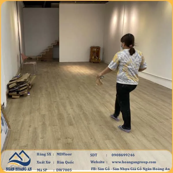 Sàn Nhựa Giả Gỗ Dán Keo MsFloor DW7005