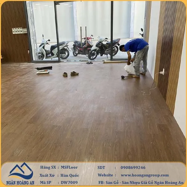 Sàn Nhựa Giả Gỗ Dán Keo MsFloor DW7009