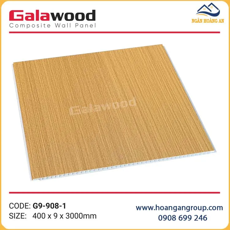 Tấm Nano Nhựa Ốp Tường Ốp Trần Vân Gỗ Galawood G9-908-1