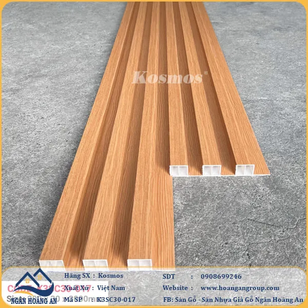 Lam 3 Sóng Cao Giả Gỗ Kosmos K3SC30-017