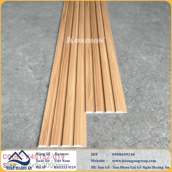 Lam 4 Sóng Thấp Giả Gỗ Kosmos K4S152-019