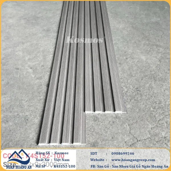 Lam 4 Sóng Thấp Giả Gỗ Kosmos K4S152-100