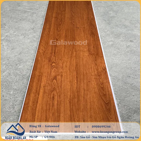 Tấm Nhựa Ốp Tường Ốp Trần Nano Giả Gỗ Galawood G9-906