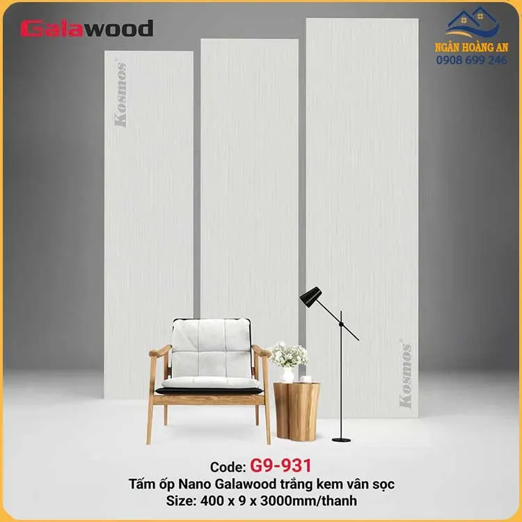 Tấm Nhựa Ốp Tường Nano Giả Vân Gỗ Galawood G9-931
