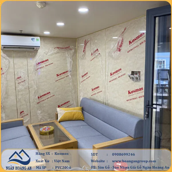 Ốp Tường PVC Giả Đá Kosmos PVC2006 Dày 2.8mm