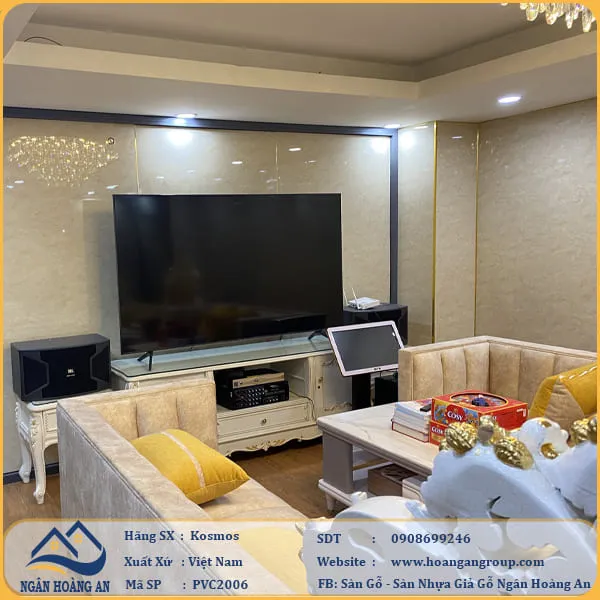 Ốp Tường PVC Giả Đá Kosmos PVC2006 Dày 2.8mm