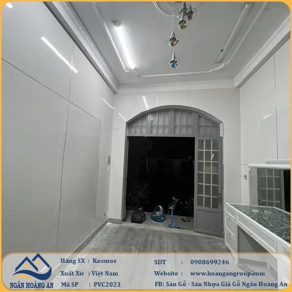 Tấm Nhựa Ốp Tường Giả Vân Đá Kosmos PVC2023 Dày 2.8mm