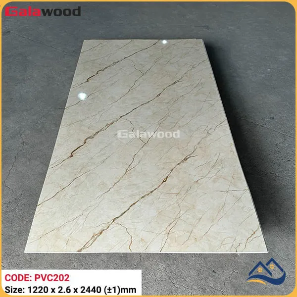 Tấm Nhựa Ốp Tường PVC Giả Đá Galawood PVC202 dày 2.6mm