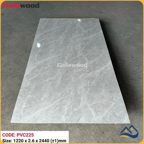 Tấm Nhựa Ốp Tường PVC Giả Đá Galawood PVC225 dày 2.6mm