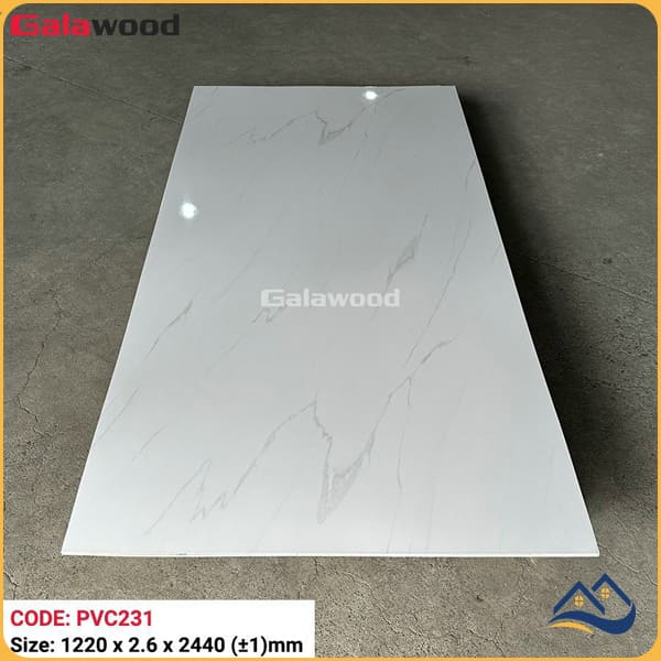 Tấm Nhựa Ốp Tường PVC Giả Đá Galawood PVC231 dày 2.6mm