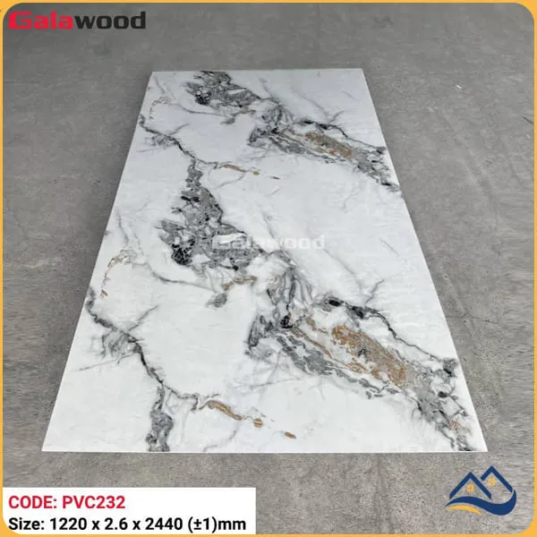 Tấm Nhựa Ốp Tường PVC Giả Đá Galawood PVC232 dày 2.6mm