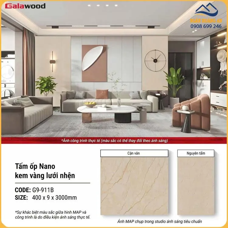 Tấm Nhựa Nano Vân Đá Galawood G9-911B