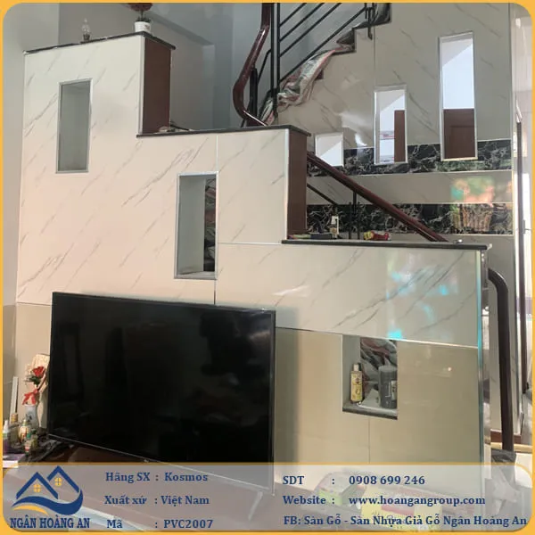 Ốp Tường PVC Giả Đá Kosmos PVC2007 Dày 2.8mm