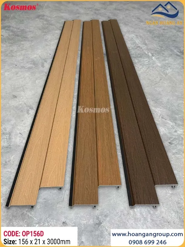 Tấm Ốp Gỗ Nhựa 2 Lớp Phủ Polymer Kosmos OP156D Burlywood