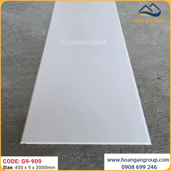 Tấm Nhựa Nano Giả Vân Vải Trắng Galawood G9-909