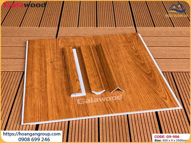 Tấm Nhựa Ốp Tường Ốp Trần Nano Giả Gỗ Galawood G9-906