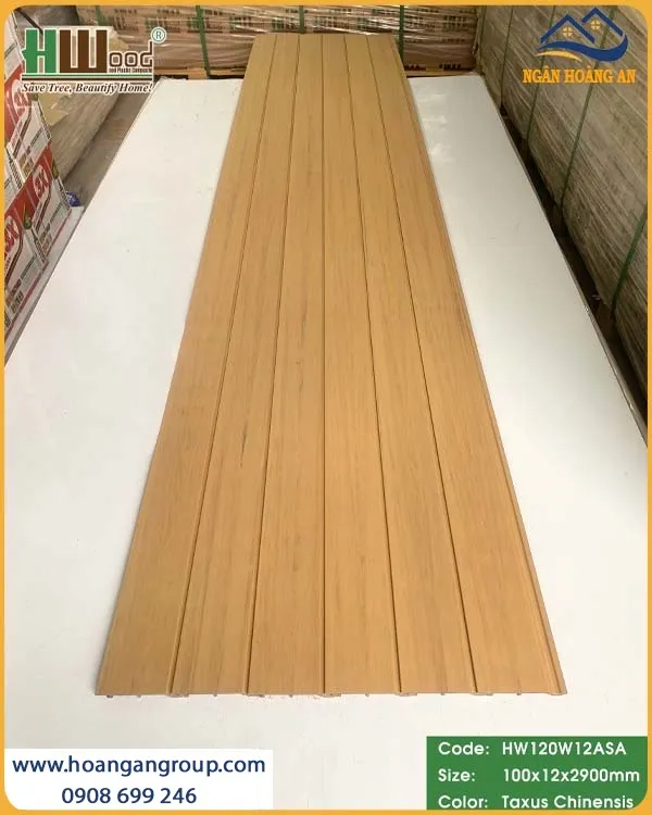 Tấm Ốp Vách Ngoài Trời ASA Hwood HW120W12ASA Taxus Chinensis