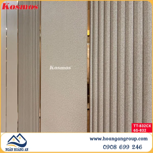 Tấm Ốp Đa Năng Sợi Than Tre Kosmos 8mm Vân Vải TT-832