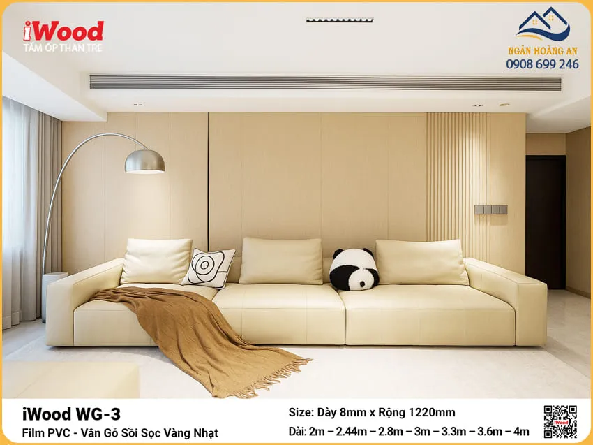 Tấm Ốp Than Tre Vân Gỗ Iwood WG-3