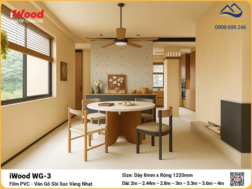 Tấm Ốp Than Tre Vân Gỗ Iwood WG-3