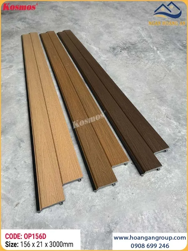 Tấm Ốp Gỗ Nhựa 2 Lớp Phủ Polymer Kosmos OP156D Burlywood