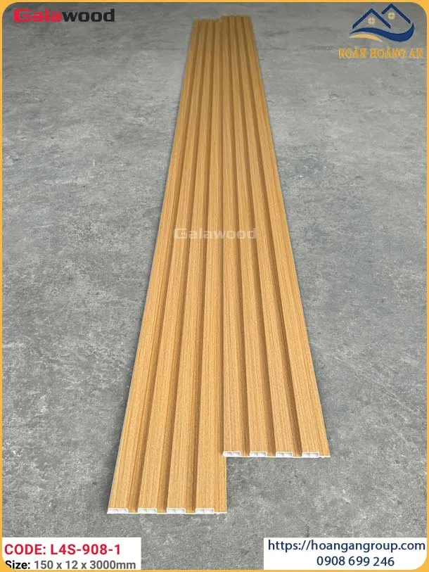 Tấm Ốp Tường Lam Sóng Galawood Giả Gỗ L4S-098-1