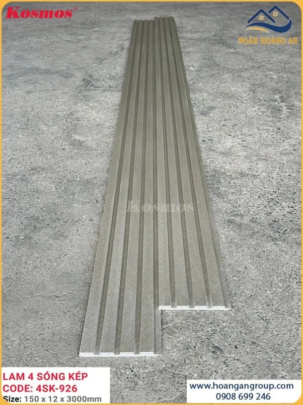 Tấm Ốp Tường Nhựa Lam 4 Sóng Kép Kosmos 4SK-926