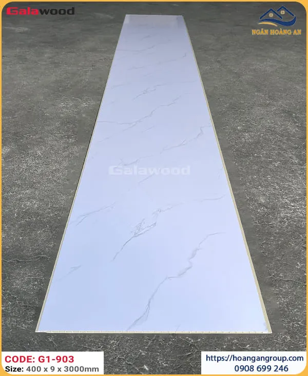 Tấm Ốp Tường Nano Galawood Vân Mây Trắng G1-903