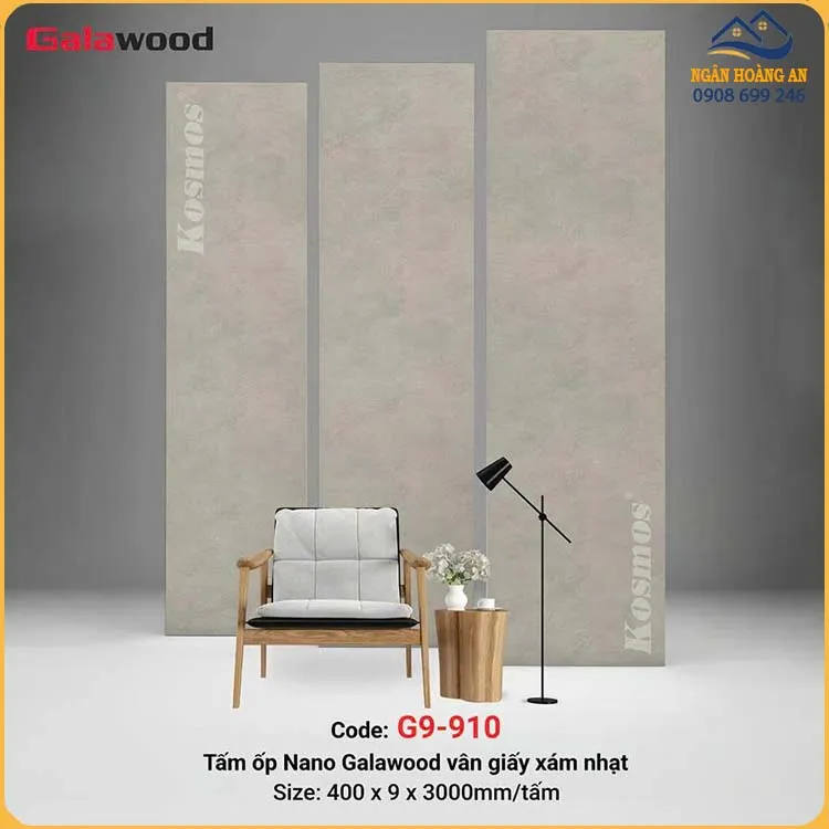 Tấm Nhựa Ốp Tường Nano Giả Bê Tông Galawood G9-910