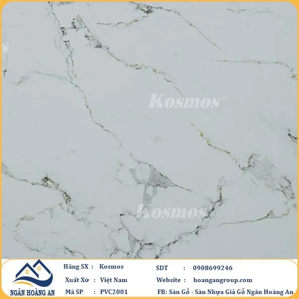Ốp Tường PVC Giả Đá Kosmos PVC2001 Dày 2.8mm
