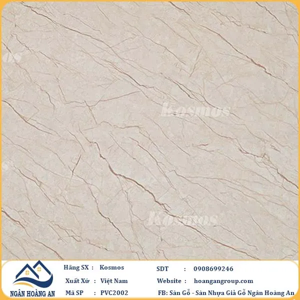 Ốp Tường PVC Giả Đá Kosmos PVC2002 Dày 2.8mm