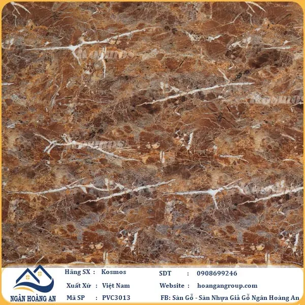 Ốp Tường PVC Giả Đá Kosmos PVC3013 Dày 3.2mm