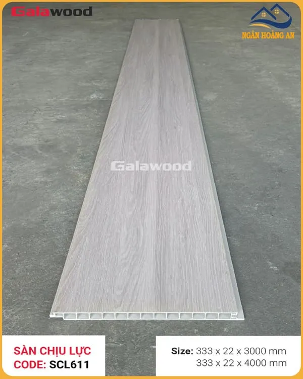 Sàn Nhựa Chịu Lực Giả Gỗ Làm Gác Galawood SCL611X4M