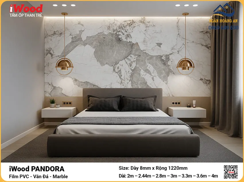 Tấm Ốp Tường Sợi Than Tre Đa Năng Pandora Iwood
