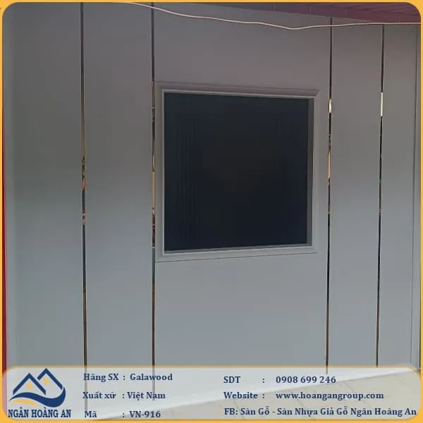 Tấm Ốp Vách Ngăn Phòng Vân Giấy Galawood VN-916X3M