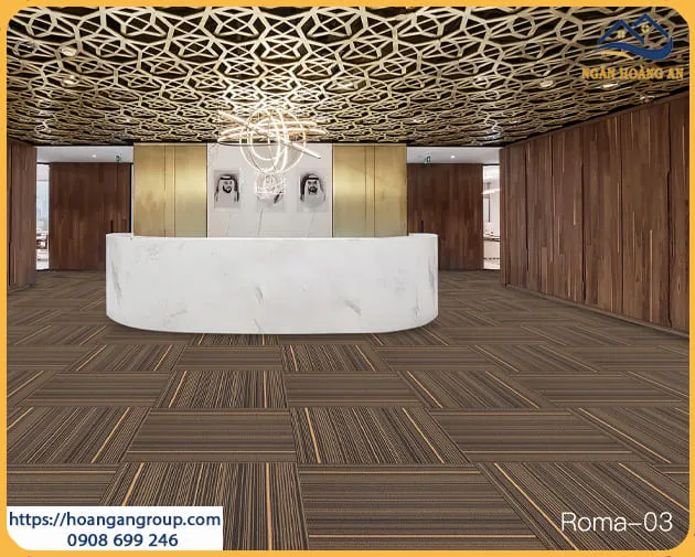 Thảm Tấm Trải Sàn Văn Phòng Roma 03B
