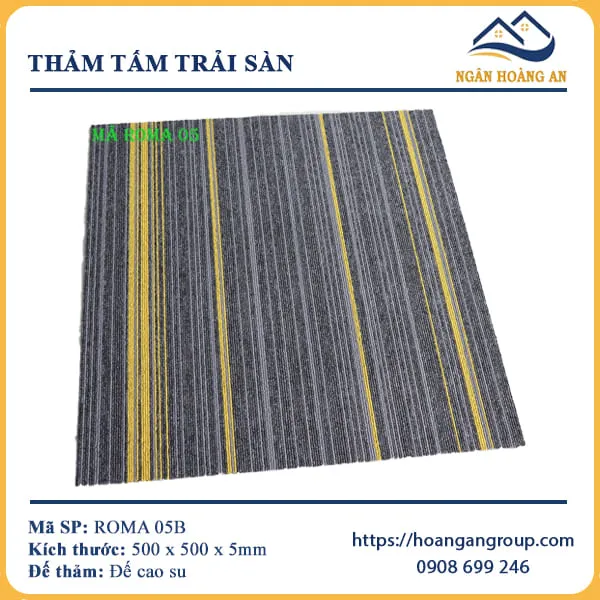 Thảm Tấm Trải Sàn Văn Phòng Roma 05B