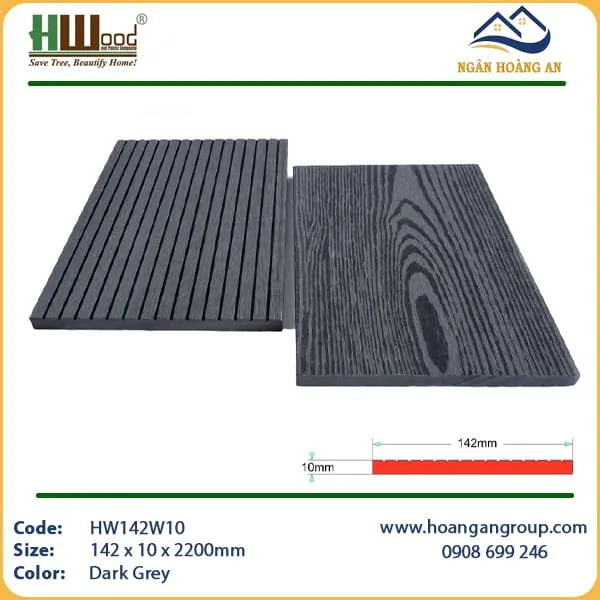 Thanh Lam Đa Năng Gỗ Nhựa Ngoài Trời Hwood HW142W10 