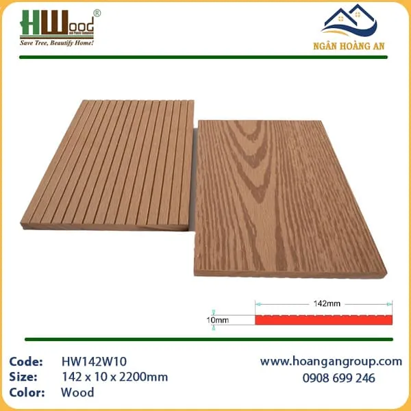 Thanh Lam Đa Năng Gỗ Nhựa Ngoài Trời Hwood HW142W10 