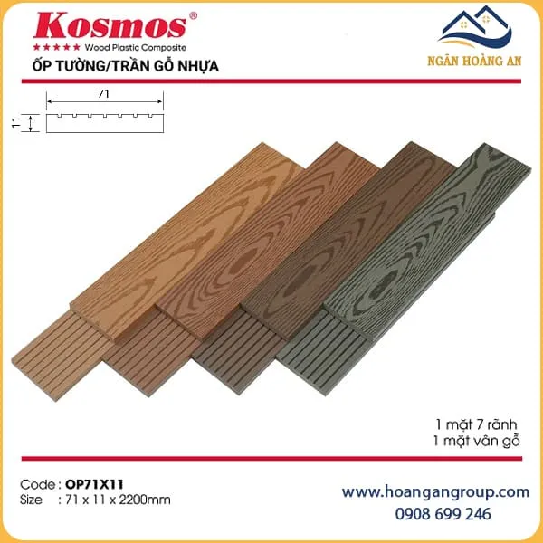 Thanh Lam Đa Năng Gỗ Nhựa Ngoài Trời Kosmos OP71X11