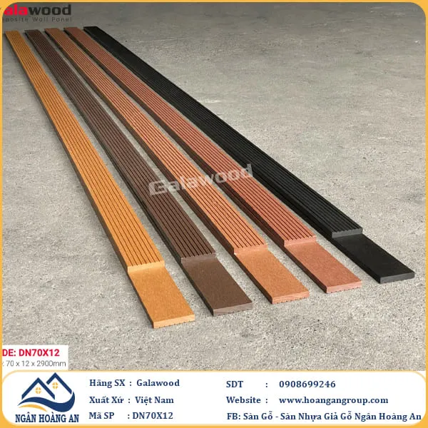 Thanh Đa Năng Gỗ Nhựa Ngoài Trời Galawood DN70X12 Black