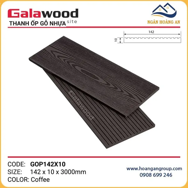 Thanh Đa Năng Gỗ Nhựa Ngoài Trời Galawood GOP142X10