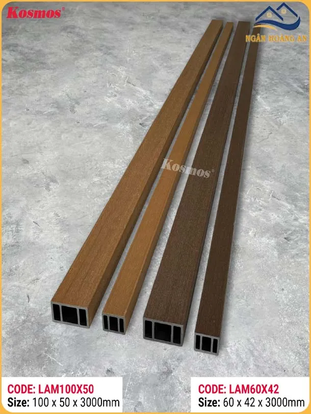 Thanh Lam Hộp Gỗ Nhựa 2 Da Kosmos Lam60X42 Walnut