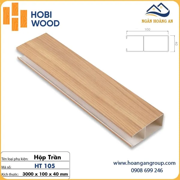 Trần Nan U Nhựa Giả Gỗ Hobi Wood 40x100