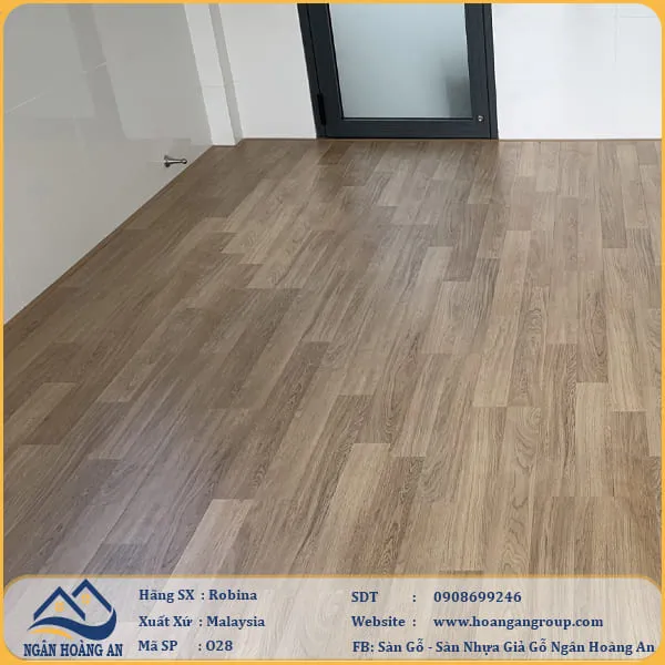 Sàn Gỗ Công Nghiệp Robina O28 12mm Bản Lớn