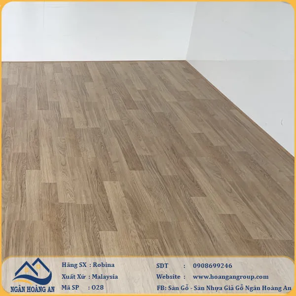Sàn Gỗ Công Nghiệp Robina O28 12mm Bản Lớn