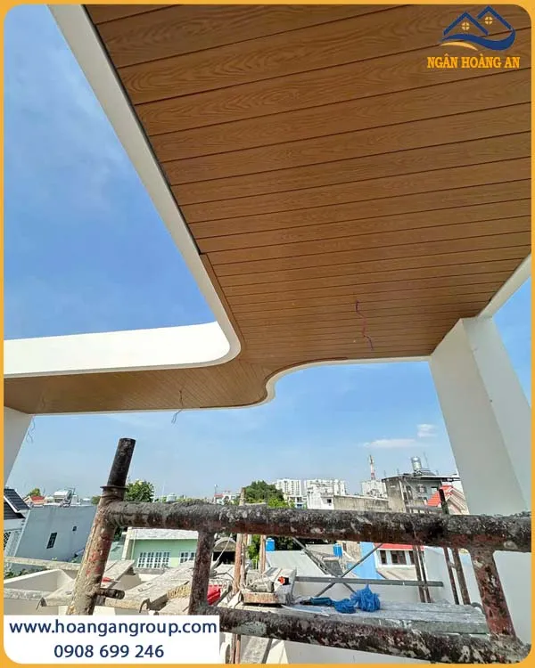 Tấm Ốp Gỗ Nhựa Ngoài Trời Hobi Wood Phủ ASA OPASA 001