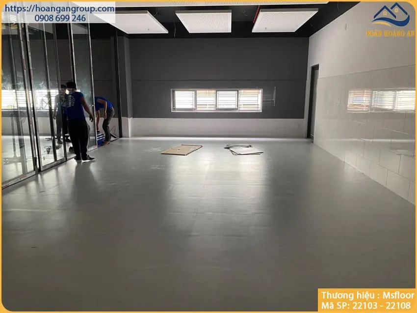 Sàn Nhựa Giả Bê Tông Giả Vân Đá MsFloor 22108 Dày 2mm